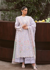 Serein Eid Kari By Ayzel Embroidered Lawn 3 Piece Unstitched Suit AZL26SEK D-105 SOREYA