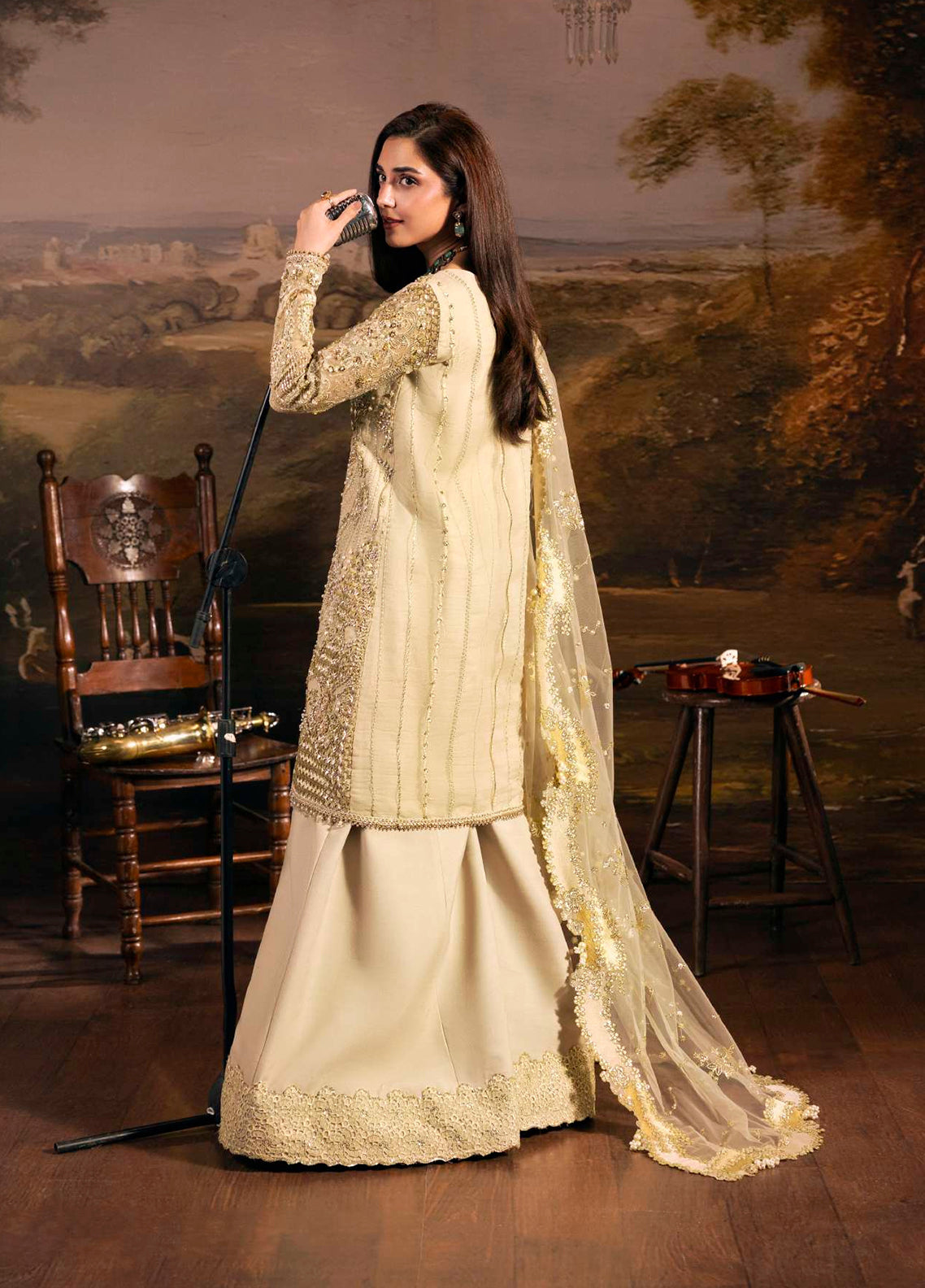 Serenade By Elaf Formal Embroidered Organza - Poly Net 3 Piece Unstitched Suit EF26SFH D-EHM-01 OPERA Serenade By Elaf Formal Embroidered Organza - Poly Net 3 Piece Unstitched Suit EF26SFH D-EHM-01 OPERA
