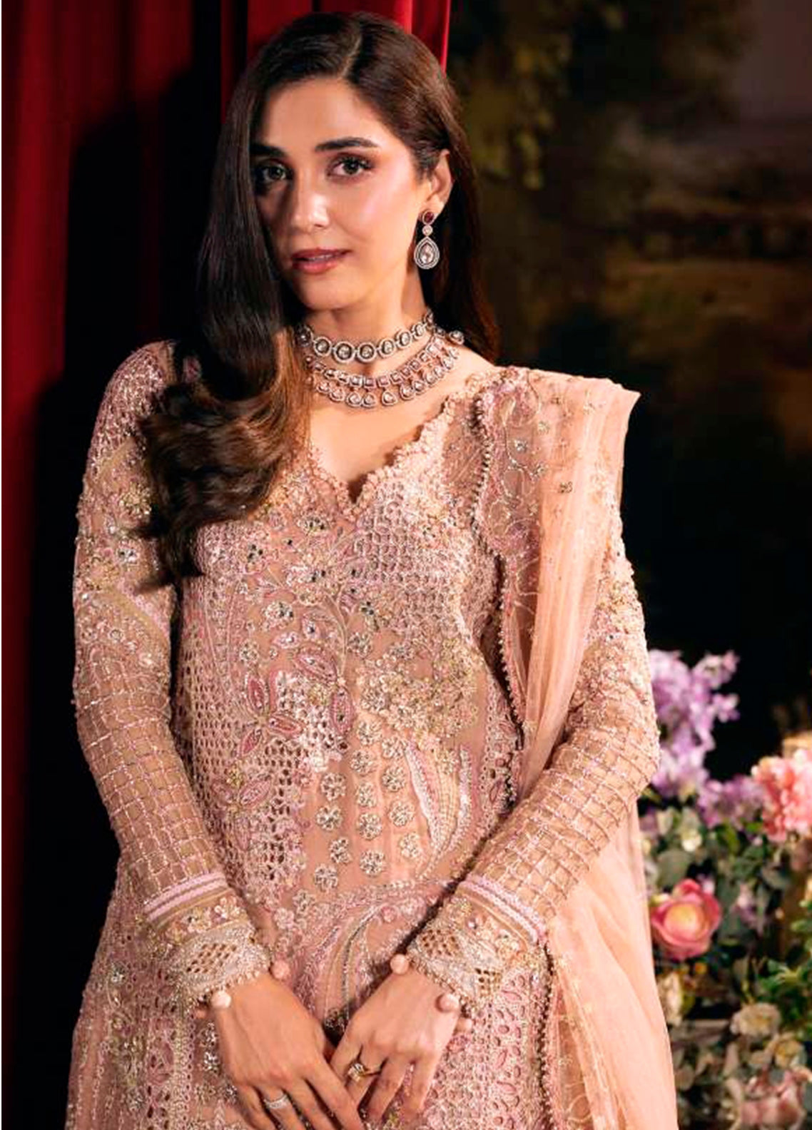 Serenade By Elaf Formal Embroidered Organza - Poly Net 3 Piece Unstitched Suit EF26SFH D-EHM-03 VALENTINA Serenade By Elaf Formal Embroidered Organza - Poly Net 3 Piece Unstitched Suit EF26SFH D-EHM-03 VALENTINA