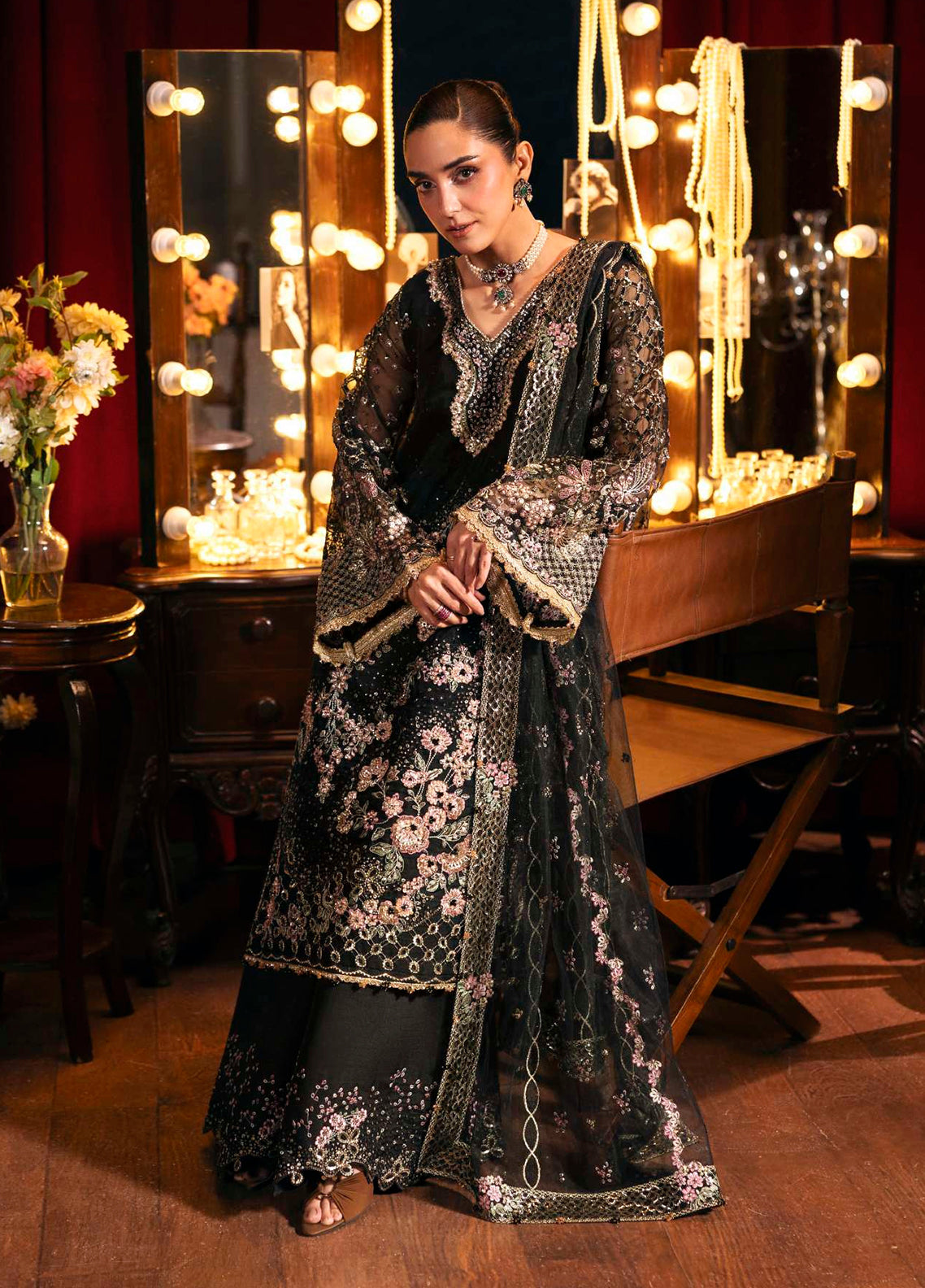 Serenade By Elaf Formal Embroidered Organza - Poly Net 3 Piece Unstitched Suit EF26SFH D-EHM-05 MASQUERADE Serenade By Elaf Formal Embroidered Organza - Poly Net 3 Piece Unstitched Suit EF26SFH D-EHM-05 MASQUERADE