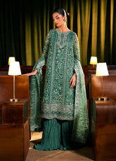 Serenade By Elaf Formal Embroidered Organza - Poly Net 3 Piece Unstitched Suit EF26SFH D-EHM-10 VERDELLA