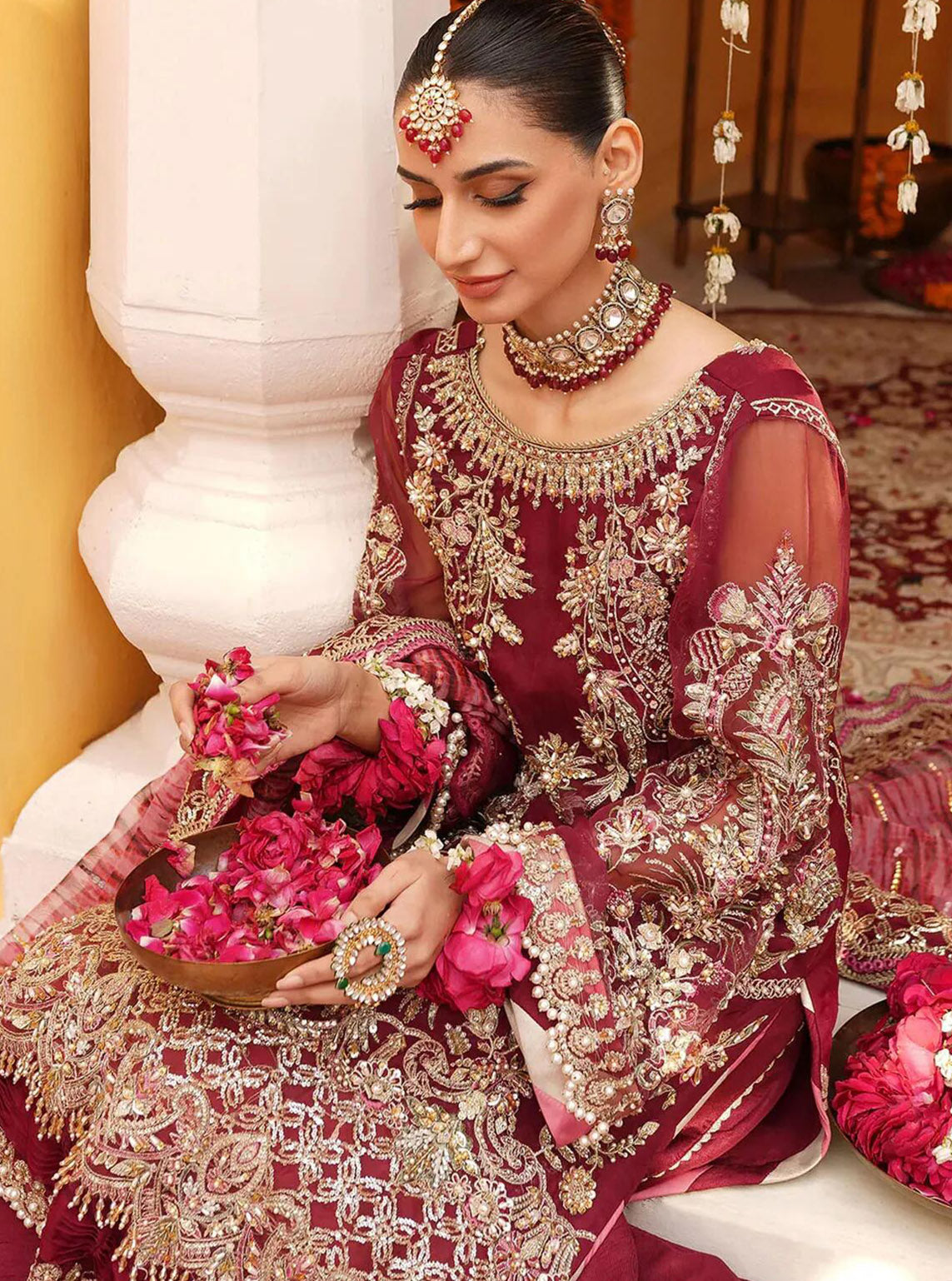 Serene by Mehak Yaqoob Embroidered Organza Suits Unstitched 3 Piece - MY24WF 04 JAZZBERRY Serene by Mehak Yaqoob Embroidered Organza Suits Unstitched 3 Piece - MY24WF 04 JAZZBERRY