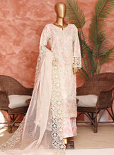 Shaahkaar By HZ Textiles Formal Embroidered Organza 3 Piece Stitched Suit HZ26SFE D-243-PGRN