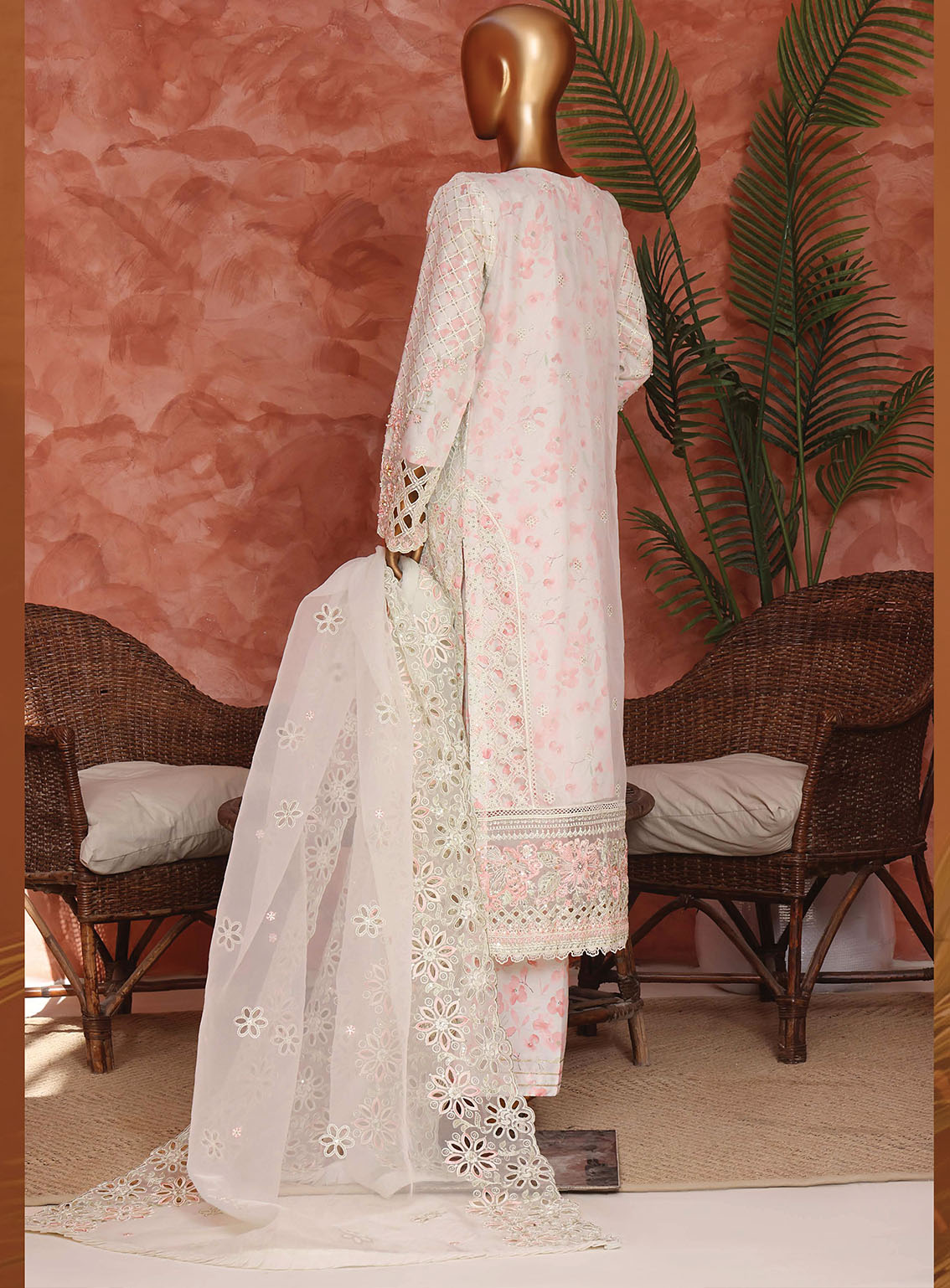 Shaahkaar By HZ Textiles Formal Embroidered Organza 3 Piece Stitched Suit HZ26SFE D-243-PGRN Shaahkaar By HZ Textiles Formal Embroidered Organza 3 Piece Stitched Suit HZ26SFE D-243-PGRN
