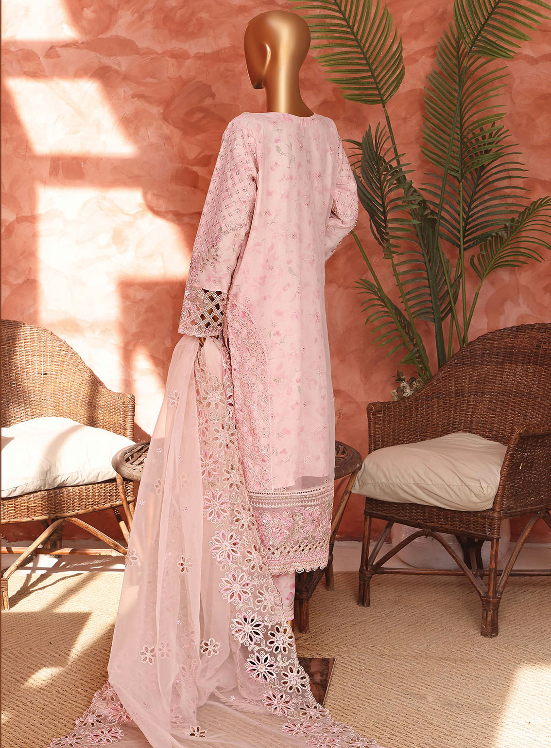 Shaahkaar By HZ Textiles Formal Embroidered Organza 3 Piece Stitched Suit HZ26SFE D-243-PPNK Shaahkaar By HZ Textiles Formal Embroidered Organza 3 Piece Stitched Suit HZ26SFE D-243-PPNK