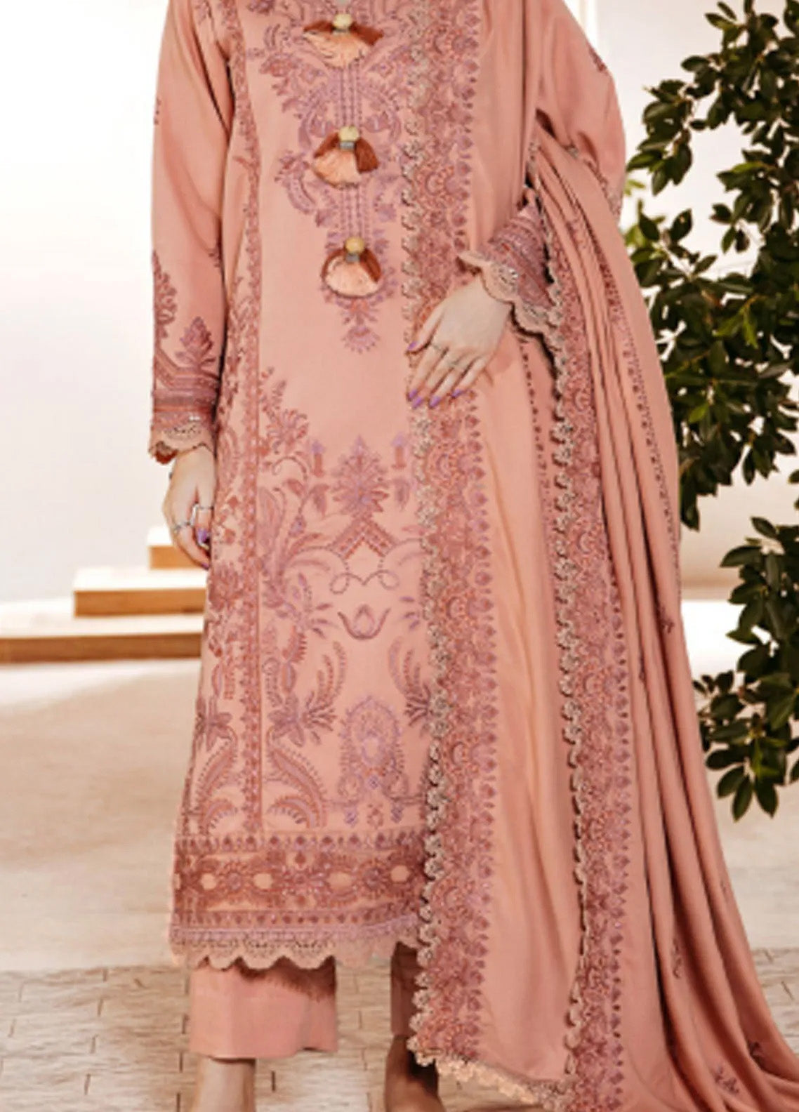 Shades Of Winter By Florent Embroidered Marina Suits Unstitched 3 Piece - FL24SW FL-1A Shades Of Winter By Florent Embroidered Marina Suits Unstitched 3 Piece - FL24SW FL-1A