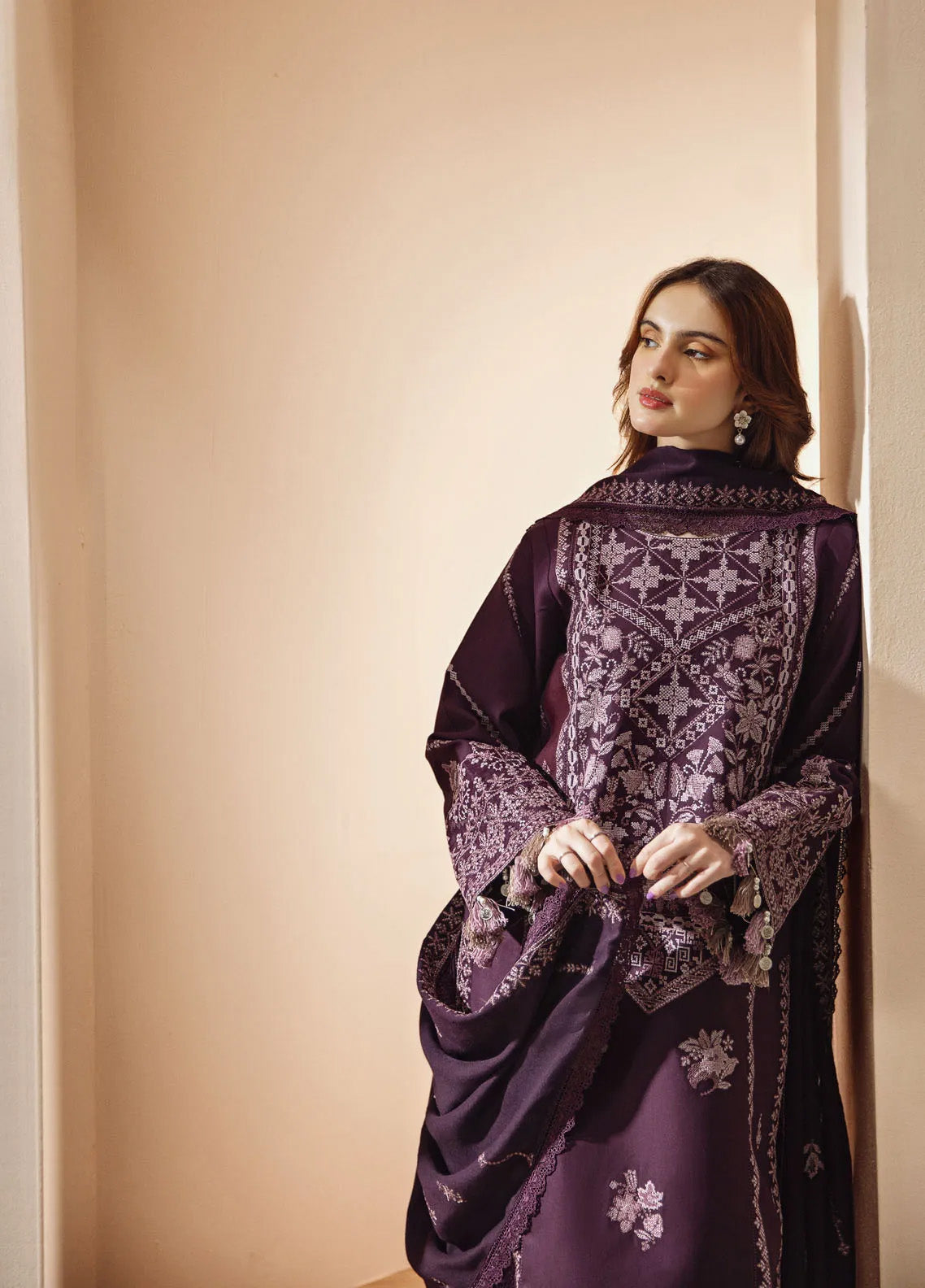 Shades Of Winter By Florent Embroidered Marina Suits Unstitched 3 Piece - FL24SW FL-2A Shades Of Winter By Florent Embroidered Marina Suits Unstitched 3 Piece - FL24SW FL-2A