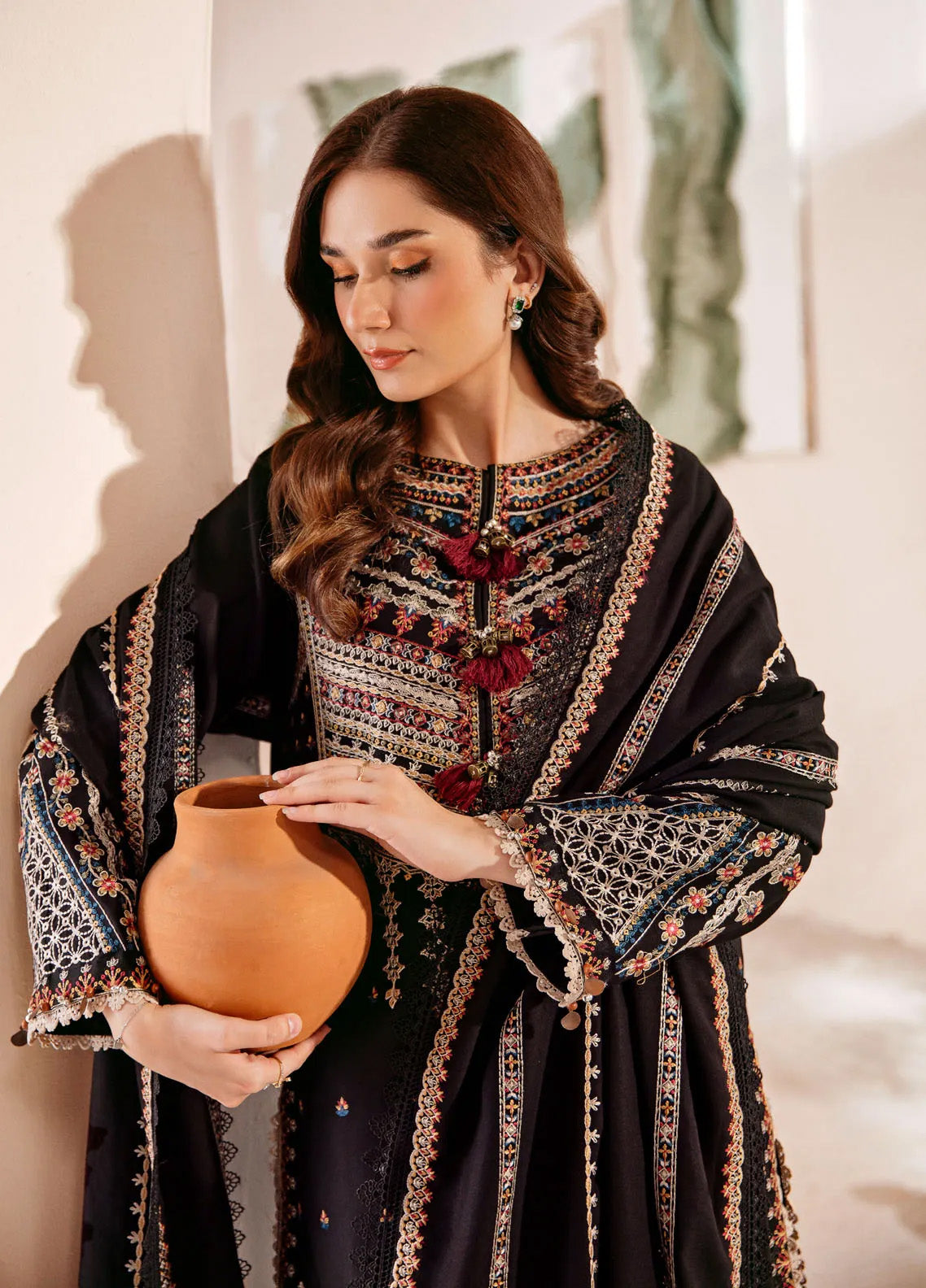 Shades Of Winter By Florent Embroidered Marina Suits Unstitched 3 Piece - FL24SW FL-3B Shades Of Winter By Florent Embroidered Marina Suits Unstitched 3 Piece - FL24SW FL-3B