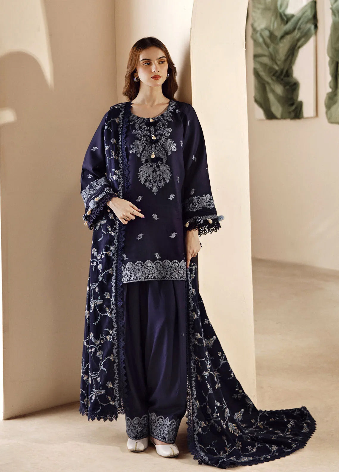 Shades Of Winter By Florent Embroidered Marina Suits Unstitched 3 Piece - FL24SW FL-4A Shades Of Winter By Florent Embroidered Marina Suits Unstitched 3 Piece - FL24SW FL-4A