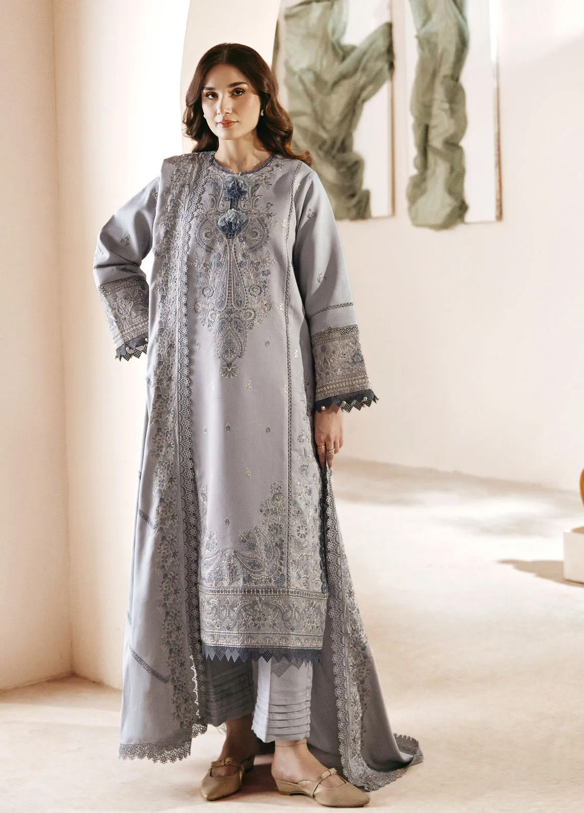 Shades Of Winter By Florent Embroidered Marina Suits Unstitched 3 Piece - FL24SW FL-5A Shades Of Winter By Florent Embroidered Marina Suits Unstitched 3 Piece - FL24SW FL-5A