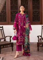 Shahkaar By Jazmin Embroidered Lawn 3 Piece Unstitched Suit JZ26SLEL D-SL-01