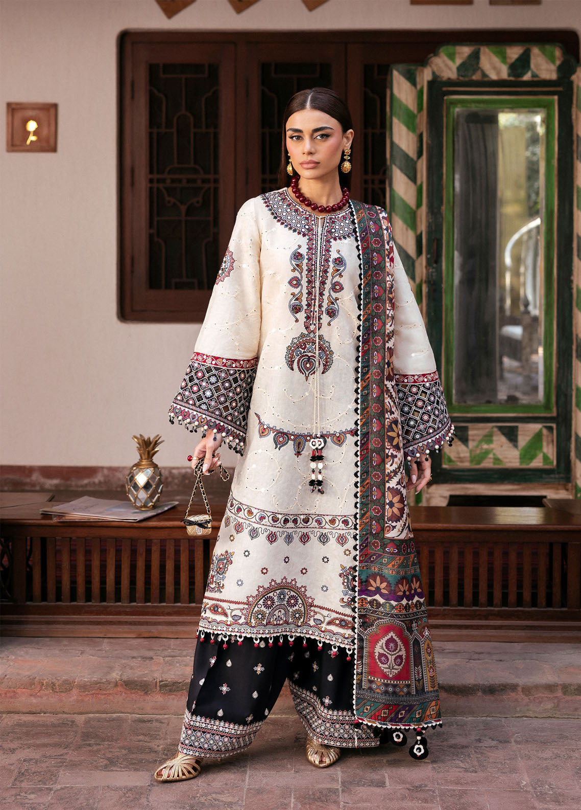 Shahkaar By Jazmin Embroidered Lawn 3 Piece Unstitched Suit JZ26SLEL D-SL-02 Shahkaar By Jazmin Embroidered Lawn 3 Piece Unstitched Suit JZ26SLEL D-SL-02