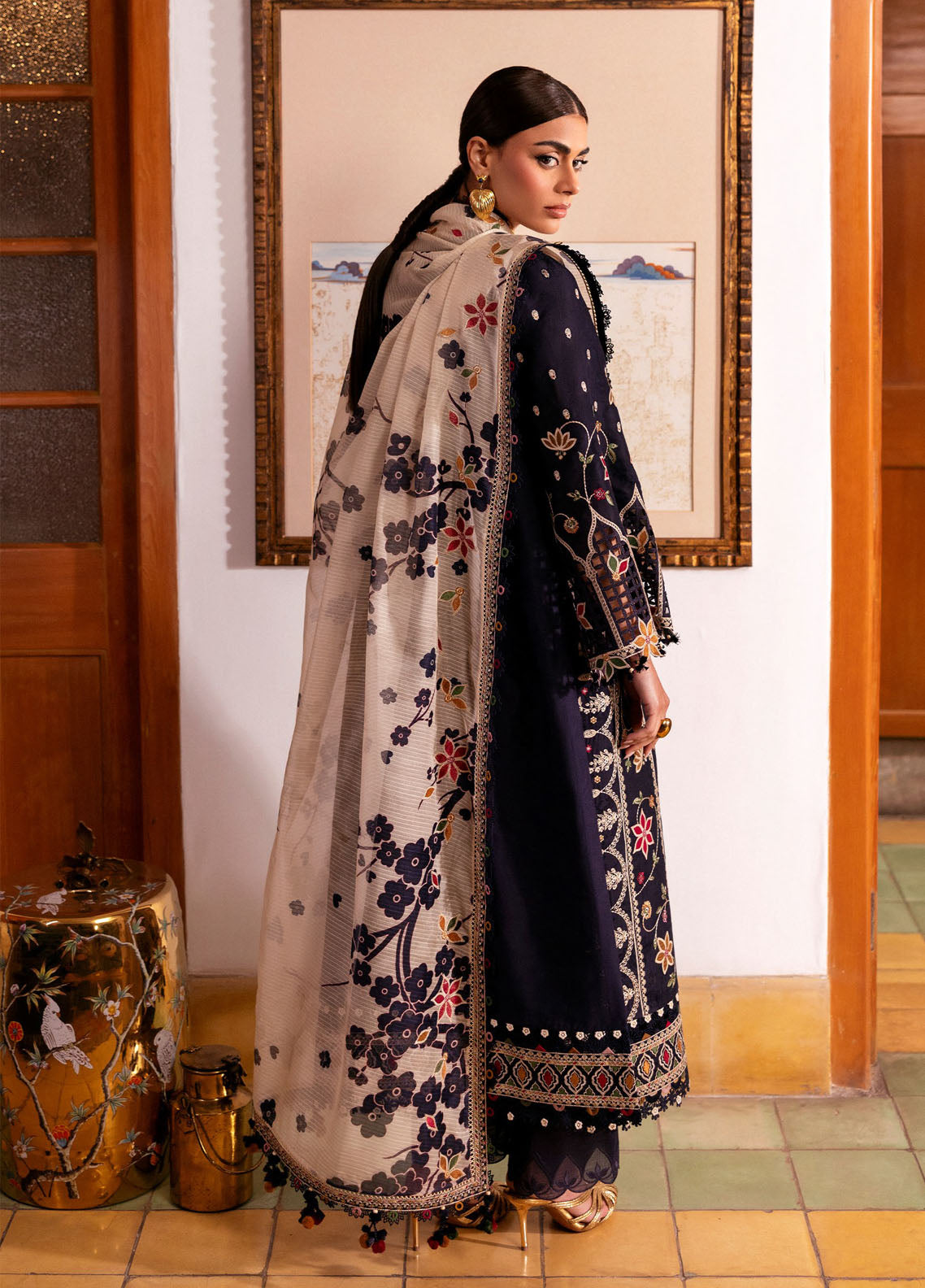 Shahkaar By Jazmin Embroidered Lawn 3 Piece Unstitched Suit JZ26SLEL D-SL-07 Shahkaar By Jazmin Embroidered Lawn 3 Piece Unstitched Suit JZ26SLEL D-SL-07