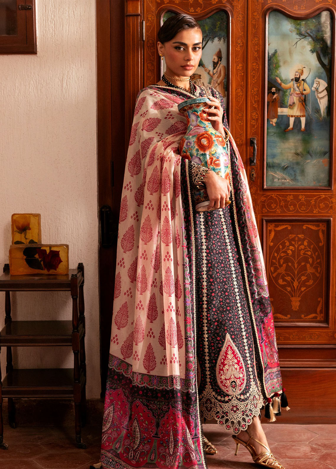 Shahkaar By Jazmin Embroidered Lawn 3 Piece Unstitched Suit JZ26SLEL D-SL-09 Shahkaar By Jazmin Embroidered Lawn 3 Piece Unstitched Suit JZ26SLEL D-SL-09