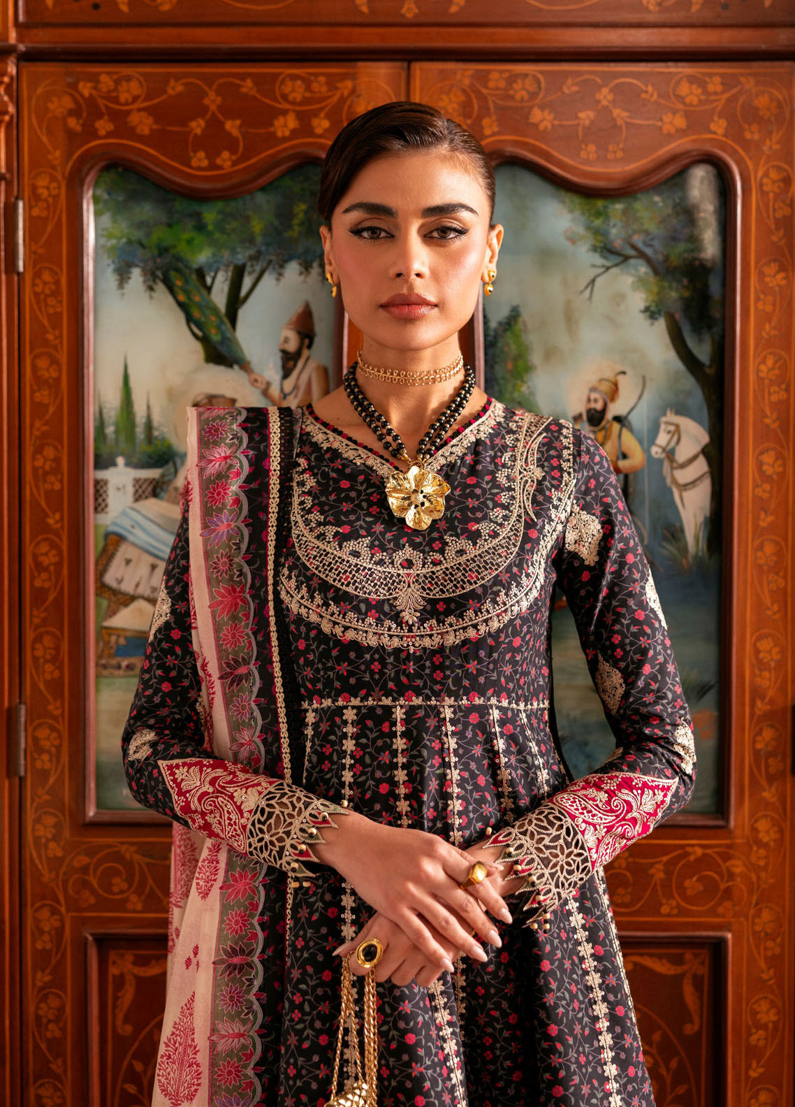 Shahkaar By Jazmin Embroidered Lawn 3 Piece Unstitched Suit JZ26SLEL D-SL-09 Shahkaar By Jazmin Embroidered Lawn 3 Piece Unstitched Suit JZ26SLEL D-SL-09