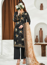 Shahkar By VS Textile Printed Slub Lawn 3 Piece Unstitched Suit VS26SPSLV1 D-821