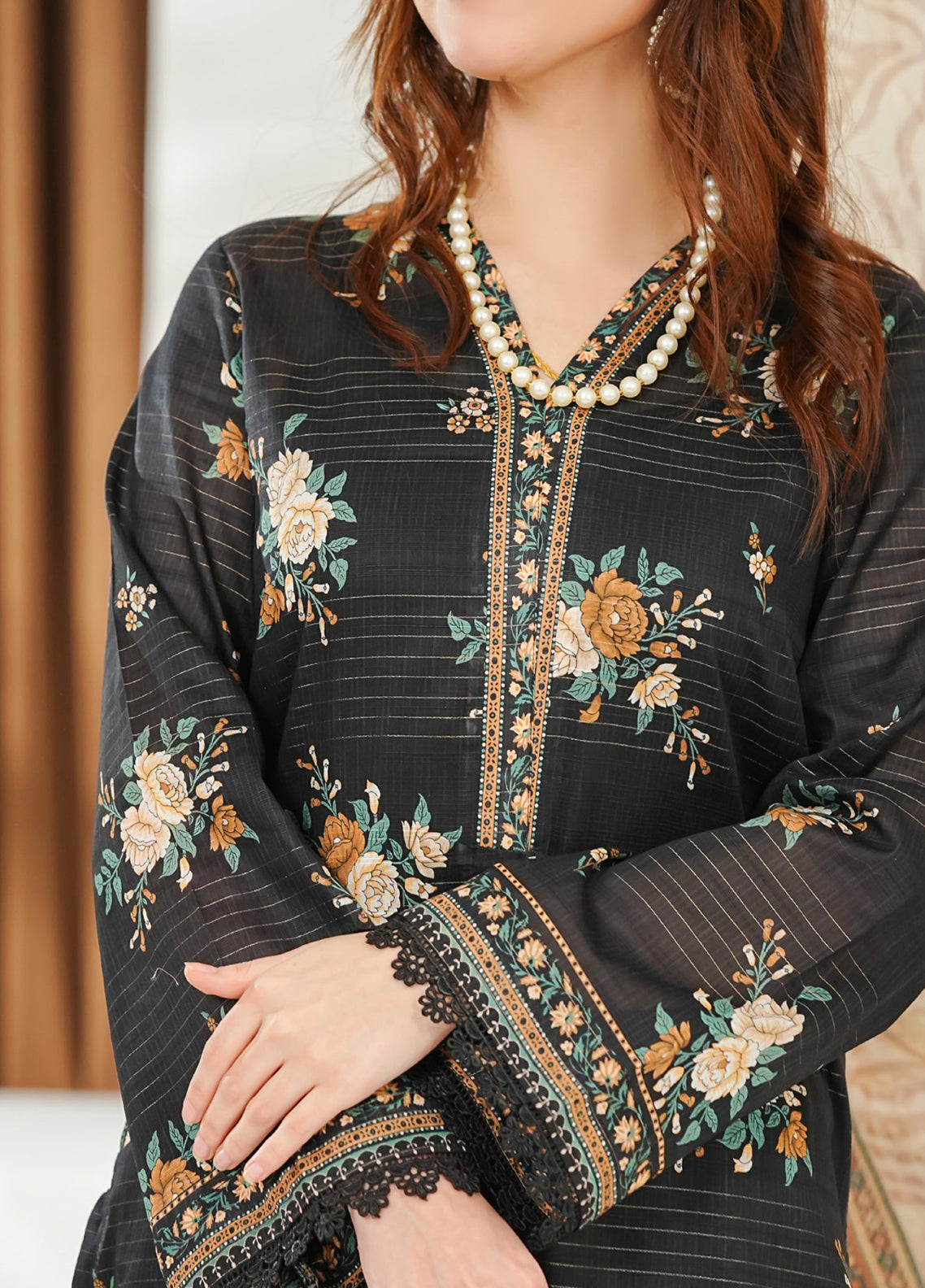 Shahkar By VS Textile Printed Slub Lawn 3 Piece Unstitched Suit VS26SPSLV1 D-821 Shahkar By VS Textile Printed Slub Lawn 3 Piece Unstitched Suit VS26SPSLV1 D-821