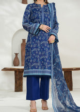 Shahkar By VS Textile Printed Slub Lawn 3 Piece Unstitched Suit VS26SPSLV1 D-822