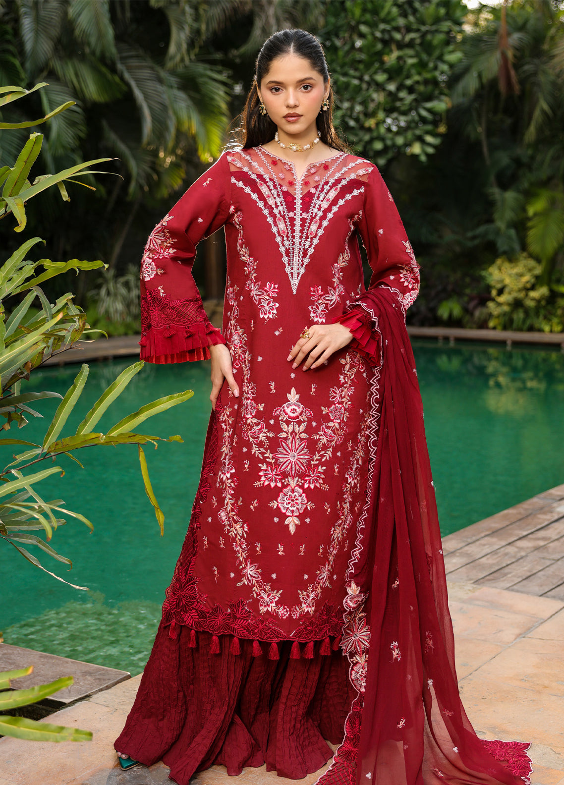 Shanaya By Mahnur Luxury Embroidered Lawn 3 Piece Unstitched Suit MN26SV2 D-SH-05 Shanaya By Mahnur Luxury Embroidered Lawn 3 Piece Unstitched Suit MN26SV2 D-SH-05