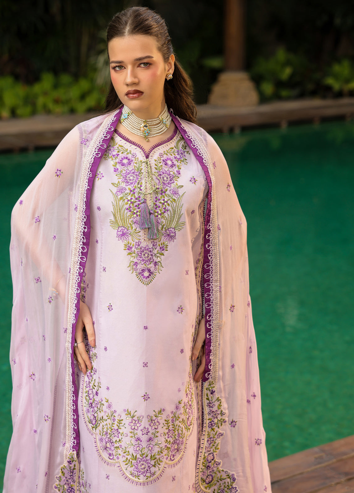 Shanaya By Mahnur Luxury Embroidered Lawn 3 Piece Unstitched Suit MN26SV2 D-SH-07 Shanaya By Mahnur Luxury Embroidered Lawn 3 Piece Unstitched Suit MN26SV2 D-SH-07