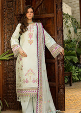 Shanaya By Mahnur Luxury Embroidered Lawn 3 Piece Unstitched Suit MN26SV2 D-SH-12