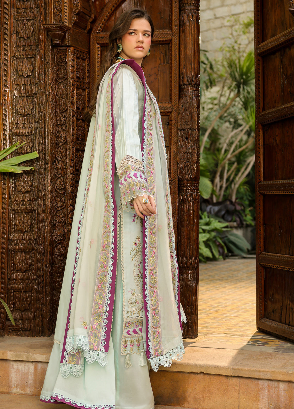Shanaya By Mahnur Luxury Embroidered Lawn 3 Piece Unstitched Suit MN26SV2 D-SH-12 Shanaya By Mahnur Luxury Embroidered Lawn 3 Piece Unstitched Suit MN26SV2 D-SH-12