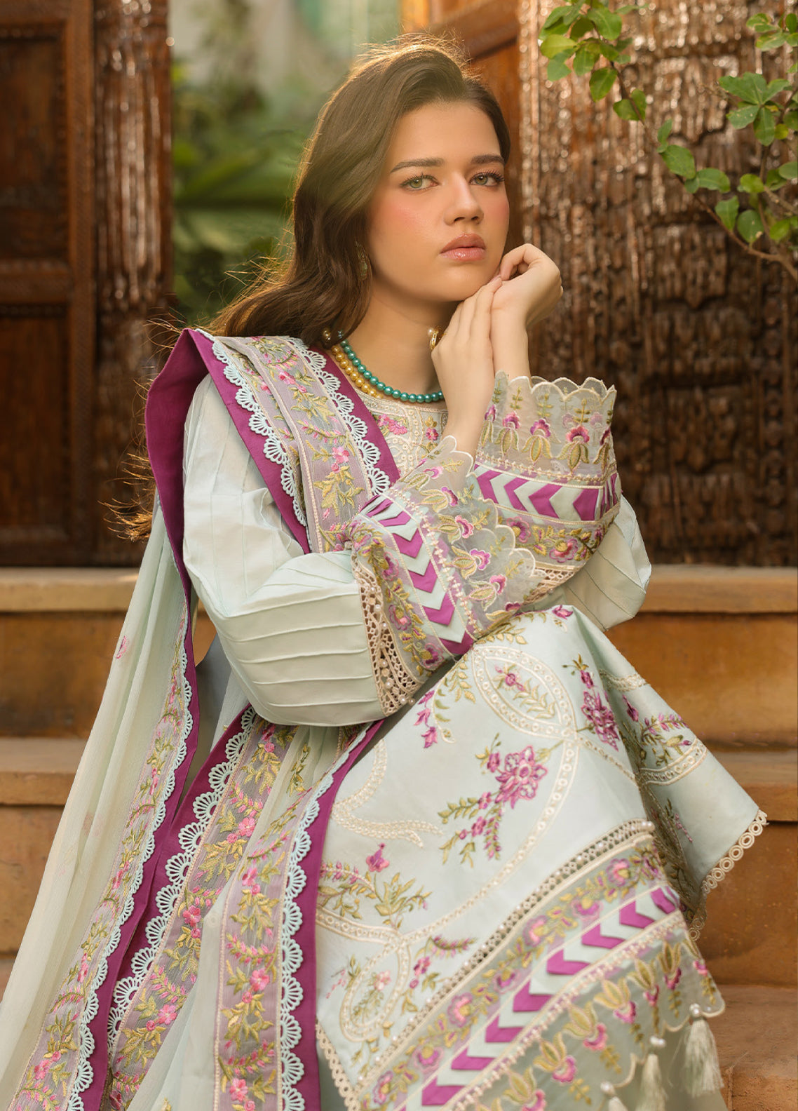 Shanaya By Mahnur Luxury Embroidered Lawn 3 Piece Unstitched Suit MN26SV2 D-SH-12 Shanaya By Mahnur Luxury Embroidered Lawn 3 Piece Unstitched Suit MN26SV2 D-SH-12
