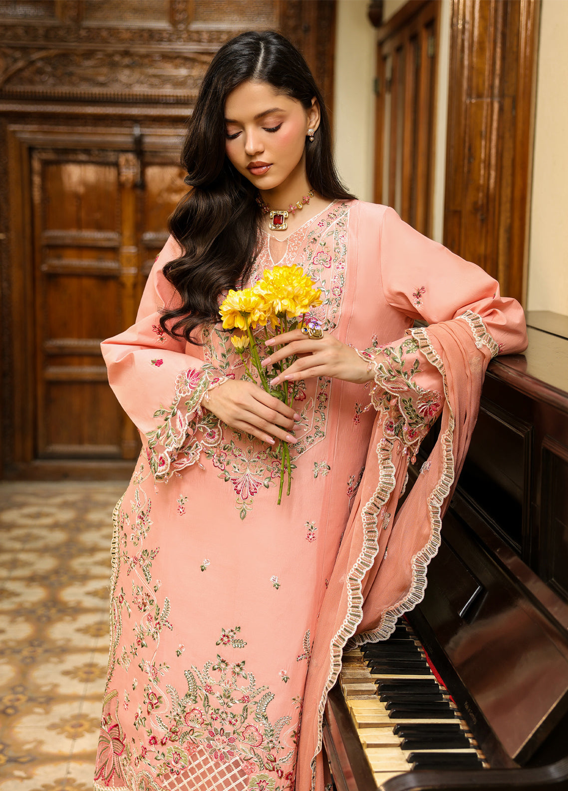 Shanaya By Mahnur Luxury Embroidered Lawn 3 Piece Unstitched Suit MN26SV2 D-SH-14 Shanaya By Mahnur Luxury Embroidered Lawn 3 Piece Unstitched Suit MN26SV2 D-SH-14
