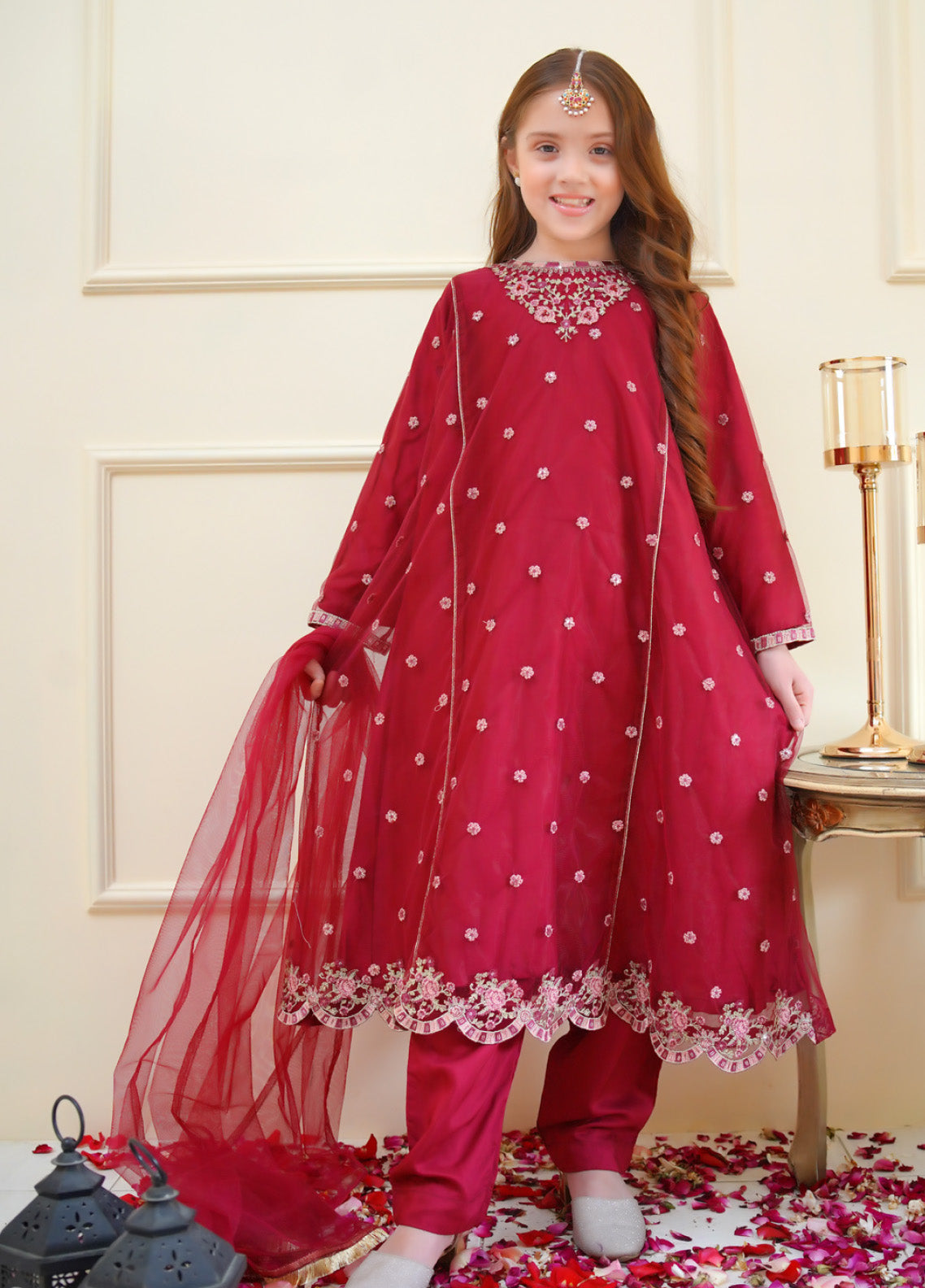 Shanzey Embroidered Chiffon Suits Stitched 3 Piece For Girls - S25MEF SHK-4012 Shanzey Embroidered Chiffon Suits Stitched 3 Piece For Girls - S25MEF SHK-4012