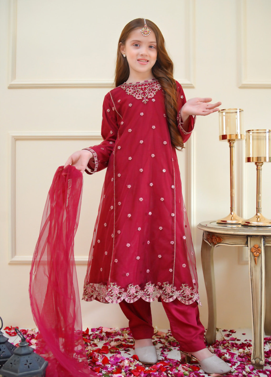 Shanzey Embroidered Chiffon Suits Stitched 3 Piece For Girls - S25MEF SHK-4012 Shanzey Embroidered Chiffon Suits Stitched 3 Piece For Girls - S25MEF SHK-4012