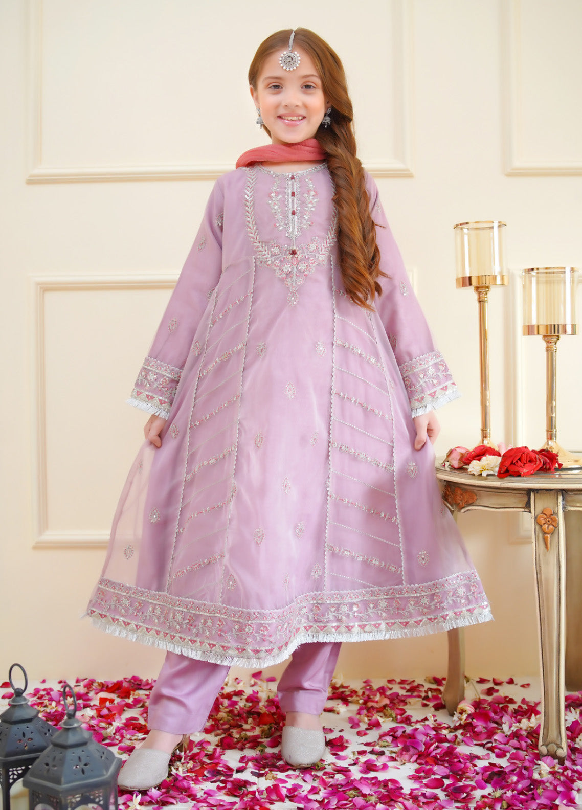 Shanzey Embroidered Chiffon Suits Stitched 3 Piece For Girls - S25MEF SHK-4013 Shanzey Embroidered Chiffon Suits Stitched 3 Piece For Girls - S25MEF SHK-4013