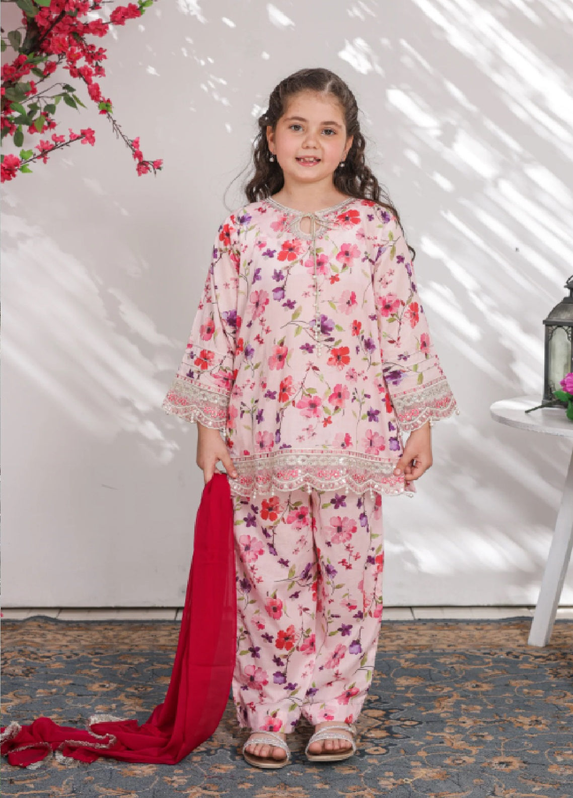 Shanzey Girls Stitched 3 Piece Suit For Girls S26G D-SHK-6303 Shanzey Girls Stitched 3 Piece Suit For Girls S26G D-SHK-6303