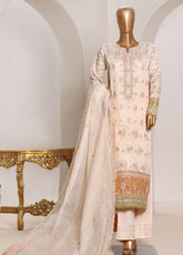 Sheer By HZ Textile Embrodered Lorex Khaadi Net 3 Piece Stitched Suit HZ26PD1 D-232-IV