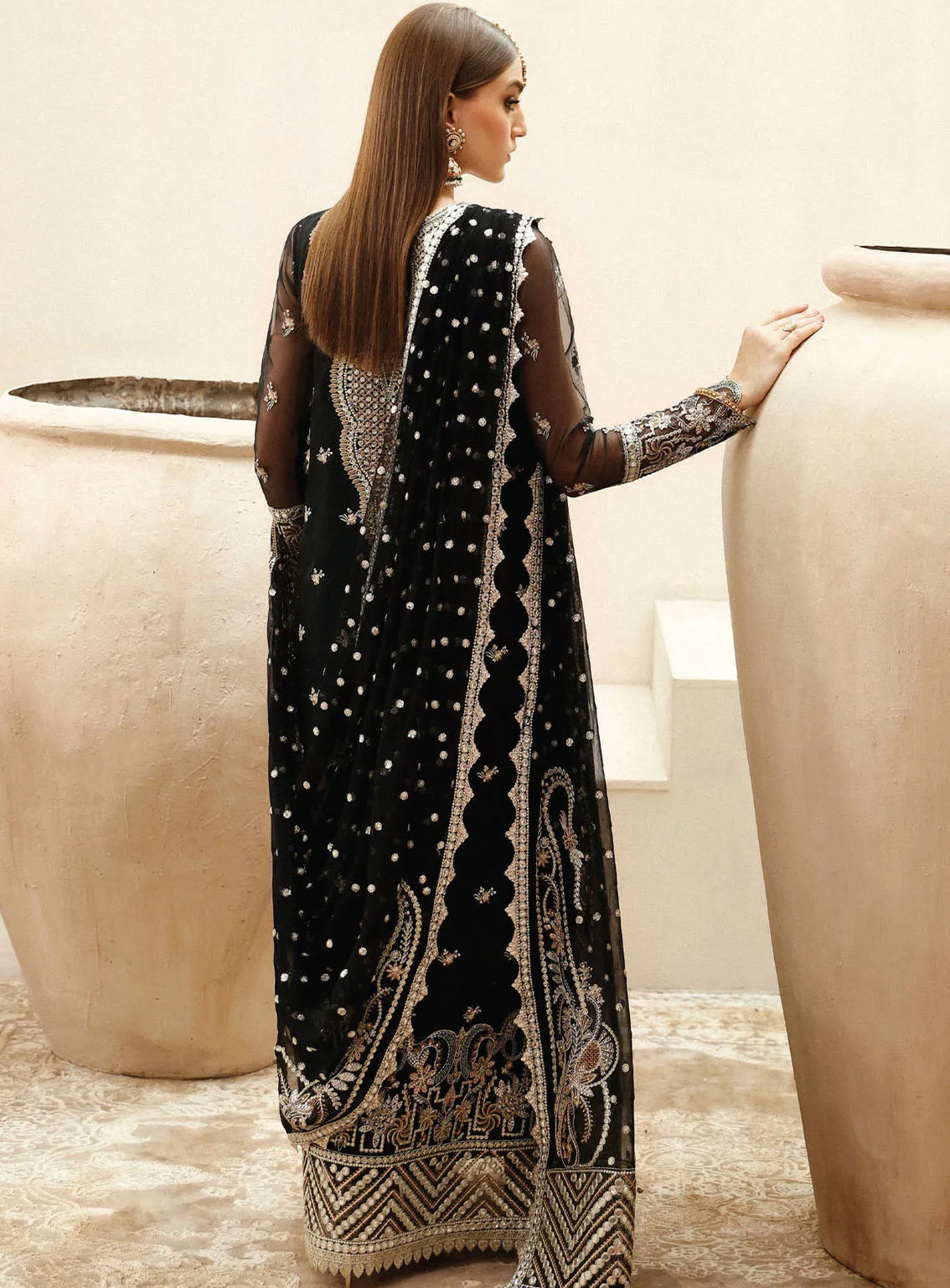 Shehnai By Afrozeh Embroidered Organza Suits Unstitched 3 Piece - AF24SW AFS-24-03 RESHMA Shehnai By Afrozeh Embroidered Organza Suits Unstitched 3 Piece - AF24SW AFS-24-03 RESHMA