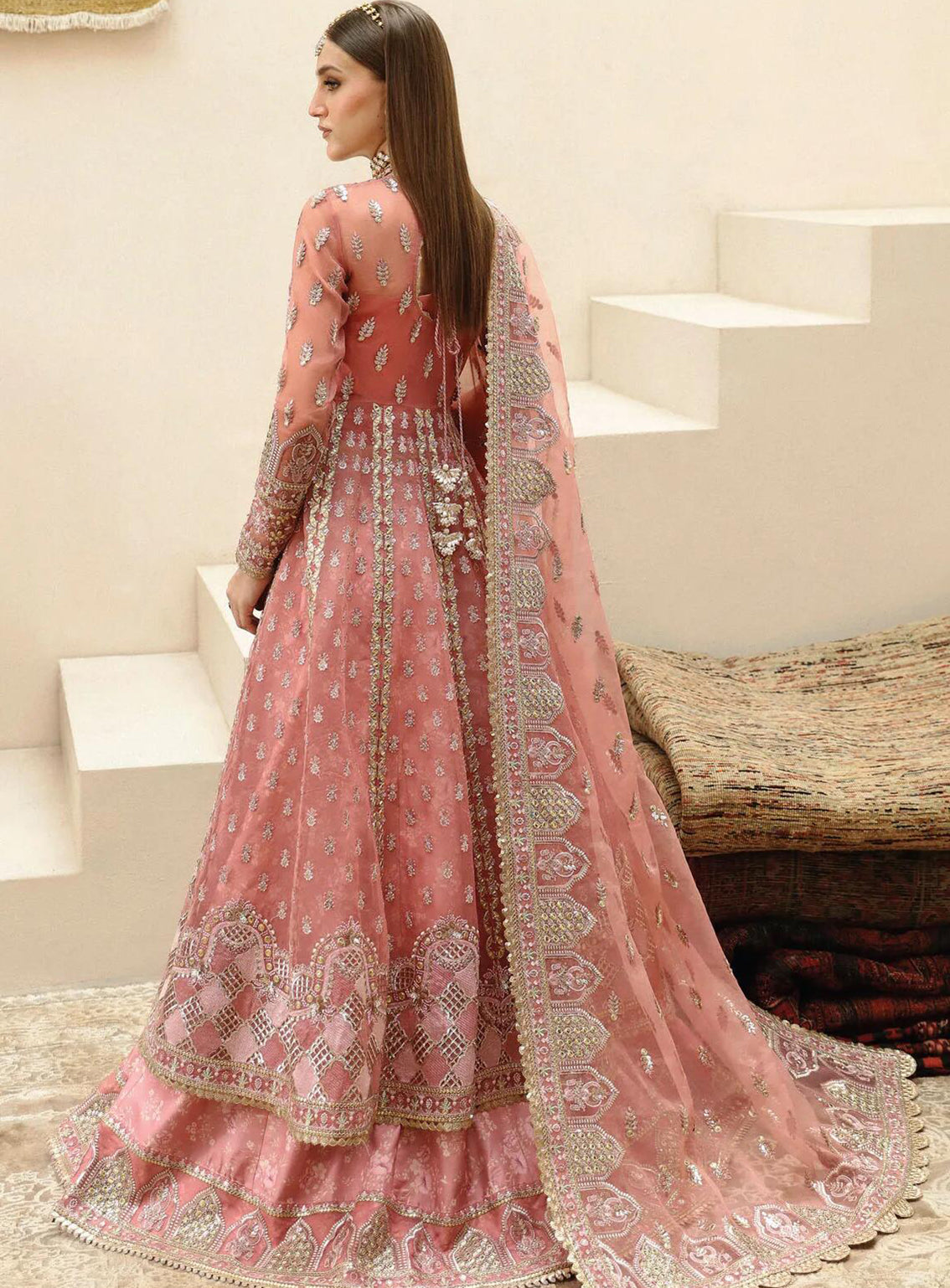 Shehnai By Afrozeh Embroidered Organza Suits Unstitched 3 Piece - AF24SW AFS-24-05 SHAHPARA Shehnai By Afrozeh Embroidered Organza Suits Unstitched 3 Piece - AF24SW AFS-24-05 SHAHPARA