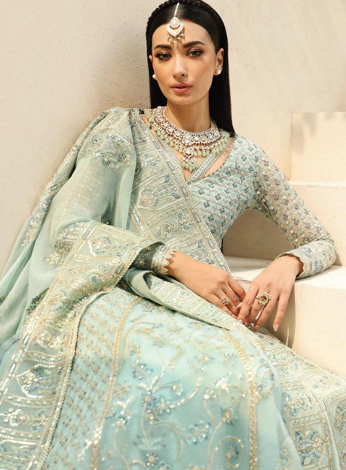 Shehnai By Afrozeh Embroidered Organza Suits Unstitched 3 Piece - AF24SW AFS-24-07 TAZMEEN Shehnai By Afrozeh Embroidered Organza Suits Unstitched 3 Piece - AF24SW AFS-24-07 TAZMEEN
