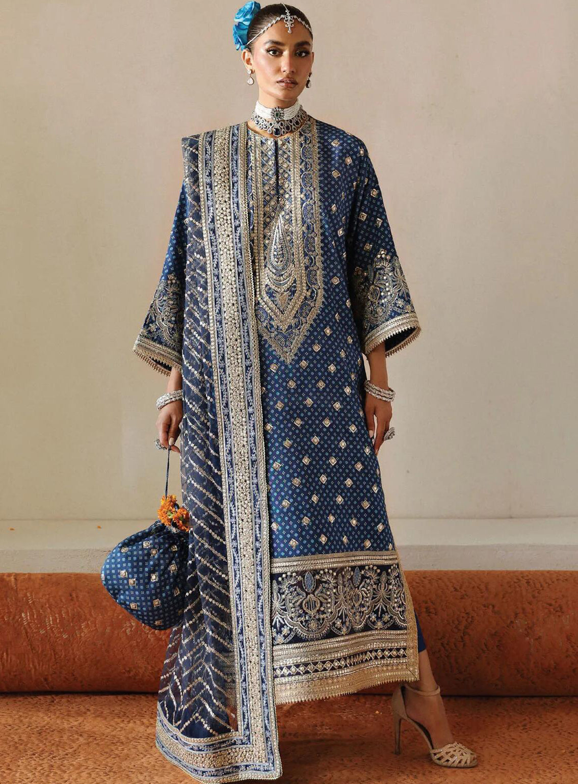 Shehnai By Afrozeh Embroidered Raw Silk Suits Unstitched 3 Piece - AF24SW AFS-24-10 RUKHSANA Shehnai By Afrozeh Embroidered Raw Silk Suits Unstitched 3 Piece - AF24SW AFS-24-10 RUKHSANA