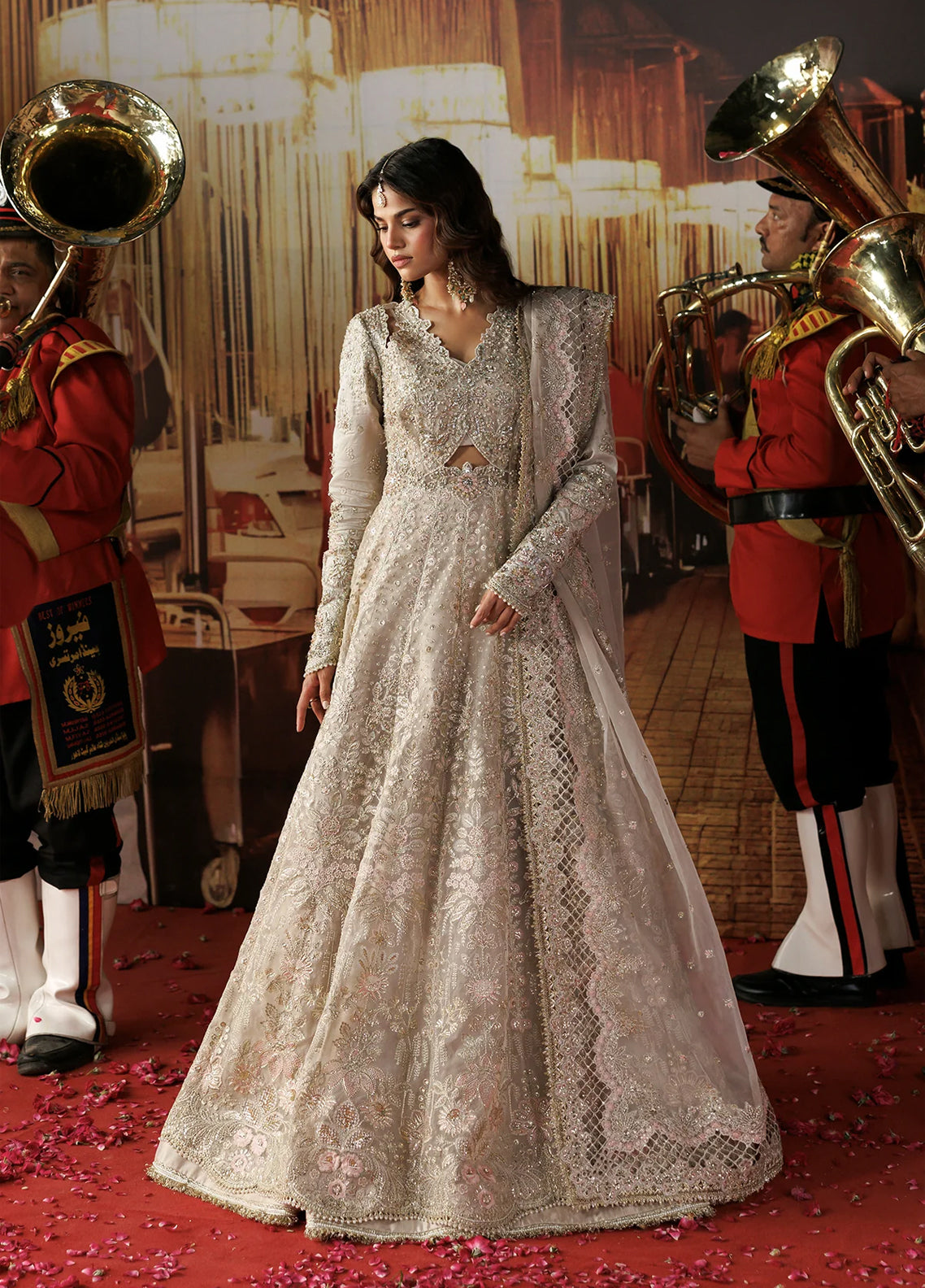 Shehnai By Afrozeh Embroidered Organza 3 Piece Unstitched Suit AF26SWF D-AFR-0156 MANNAT Shehnai By Afrozeh Embroidered Organza 3 Piece Unstitched Suit AF26SWF D-AFR-0156 MANNAT
