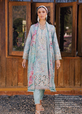 Shezlin By Aabyaan Chikankari Lawn 3 Piece Unstitched Suit ABY26SCEE D-AV-01 ZARMINAH