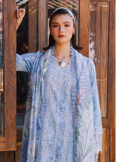 Shezlin By Aabyaan Chikankari Lawn 3 Piece Unstitched Suit ABY26SCEE D-AV-05 SEREEN