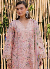 Shezlin By Aabyaan Chikankari Lawn 3 Piece Unstitched Suit ABY26SCEE D-AV-06 NAQSH