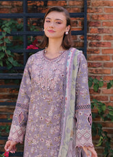Shezlin By Aabyaan Chikankari Lawn 3 Piece Unstitched Suit ABY26SCEE D-AV-13 RAAHEEN