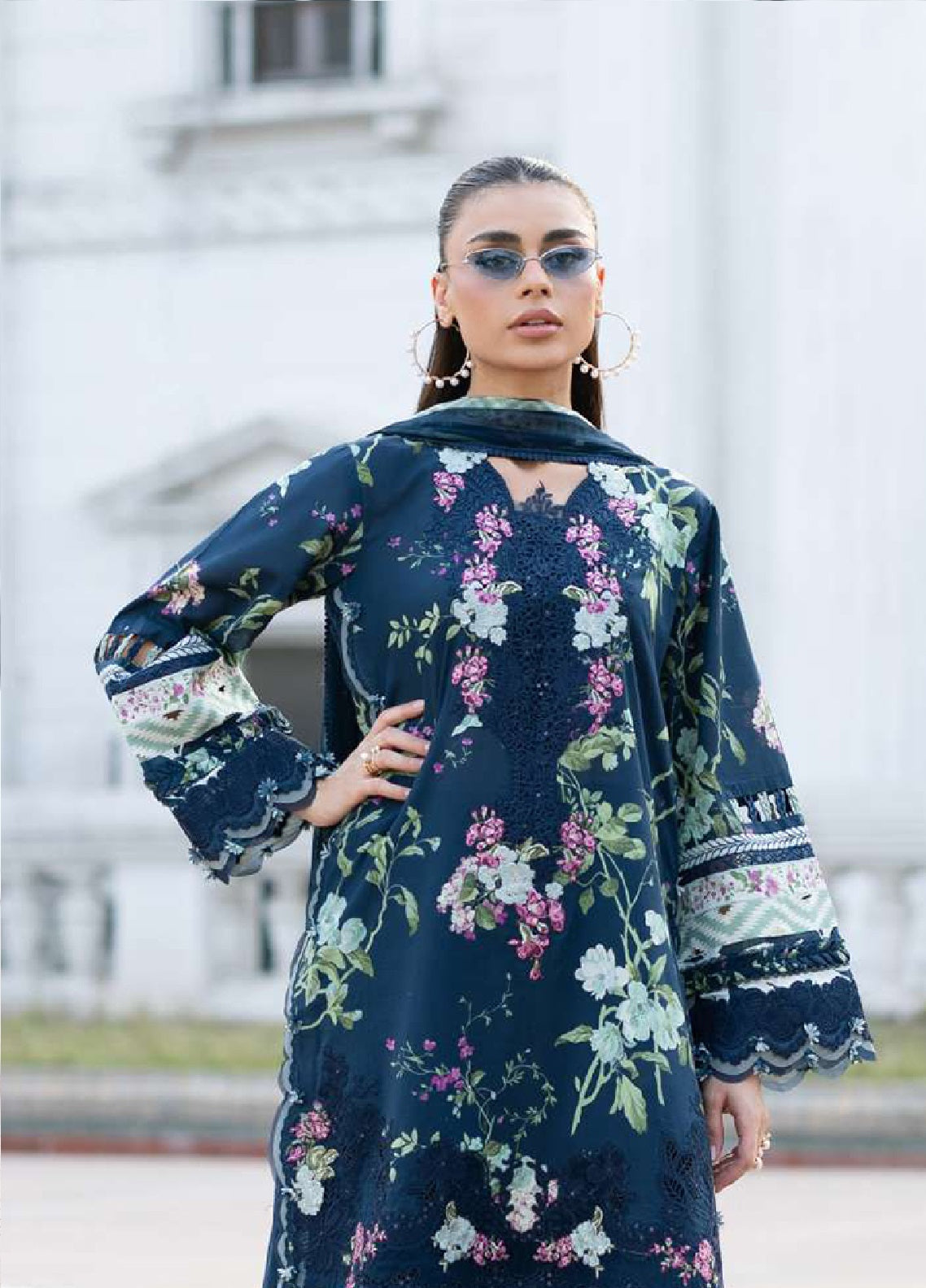 Signature By Elaf Embroidered Lawn 3 Piece Unstitched Suit EF26SElV2 D-3A MARIEL Signature By Elaf Embroidered Lawn 3 Piece Unstitched Suit EF26SElV2 D-3A MARIEL