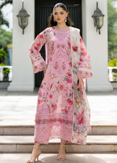 Signature By Elaf Embroidered Lawn 3 Piece Unstitched Suit EF26SElV2 D-4B MIRA