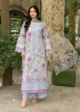 Signature By Elaf Embroidered Lawn 3 Piece Unstitched Suit EF26SElV2 D-5A ARIANA