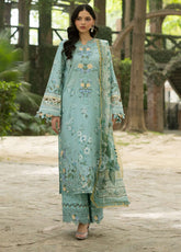 Signature By Elaf Embroidered Lawn 3 Piece Unstitched Suit EF26SElV2 D-6B ZARIA