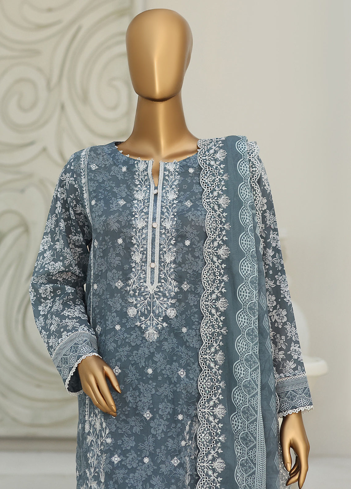Signature By HZ Textile Premium Embroidered Lawn 3 Piece Unstitched Suit HZ26DEL D-PSE-1233 Signature By HZ Textile Premium Embroidered Lawn 3 Piece Unstitched Suit HZ26DEL D-PSE-1233