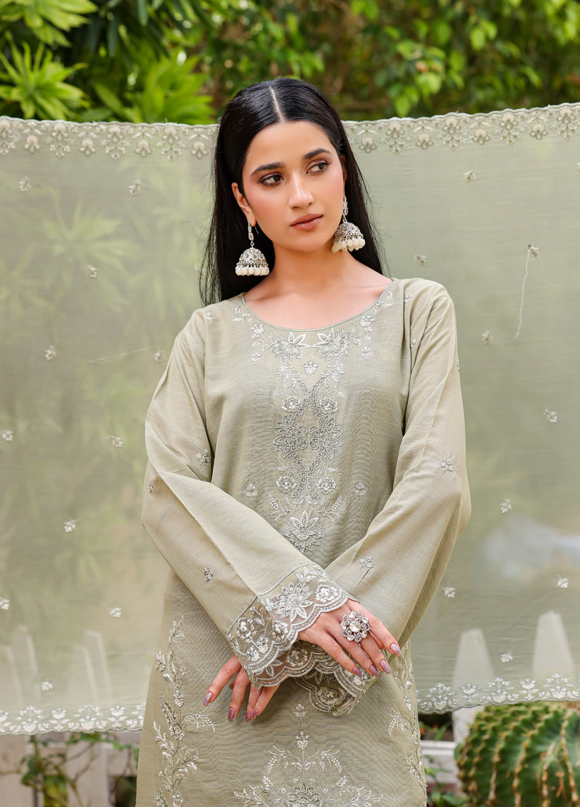 Signature By Schick Embroidered Karandi 3 Piece Unstitched Suit SDH26SK D-06 Signature By Schick Embroidered Karandi 3 Piece Unstitched Suit SDH26SK D-06