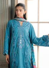 Signature By Zellbury Embroidered Jacquard 3 Piece Unstitched Suit WUS26E30588