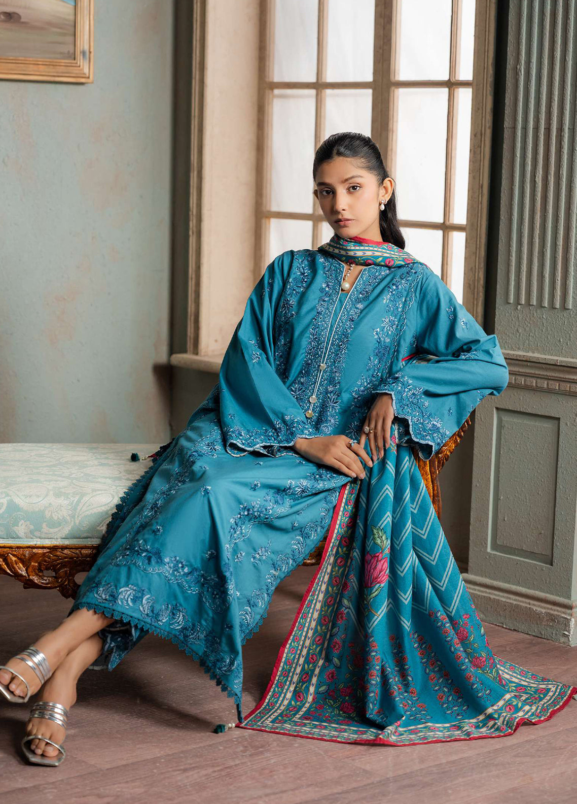 Signature By Zellbury Embroidered Jacquard 3 Piece Unstitched Suit WUS26E30588 Signature By Zellbury Embroidered Jacquard 3 Piece Unstitched Suit WUS26E30588